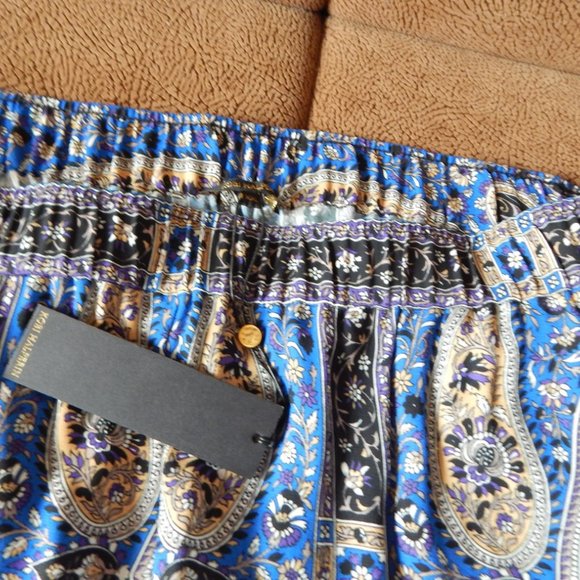 NWT Kobi Halperin Tristin Azure Multicolor Paisley Print Harem Jogger Pants XXL - Picture 4 of 9